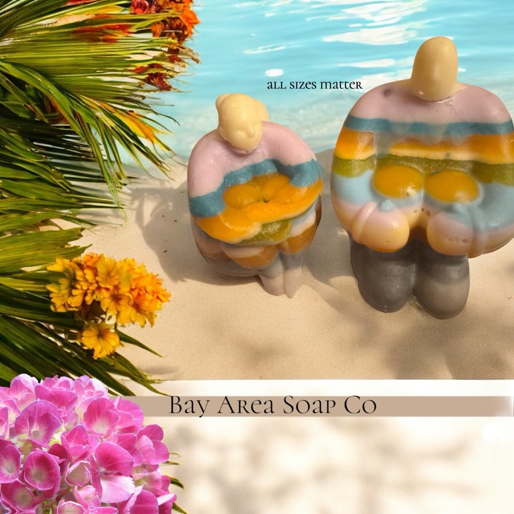 Sculpted Soap Couple Voluptuous Couple Man Woman Goats Milk Honey Aloe Premium